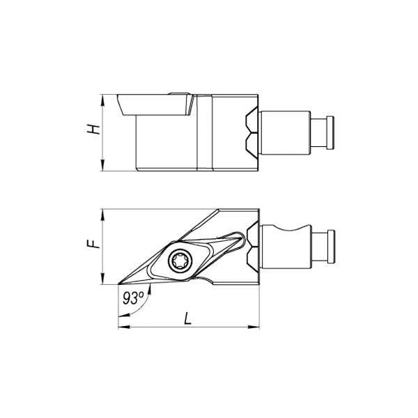 Головка модульной системы UQ16-SVJCR11 правая