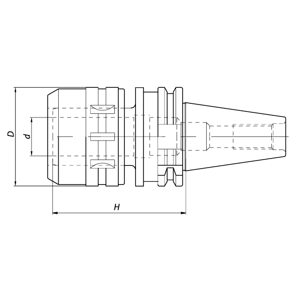 Патрон силовой SK40xd20x135 мм DIN69871