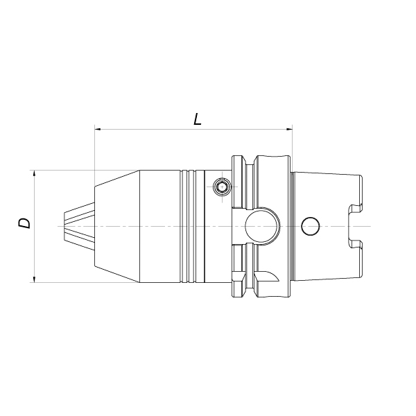 Патрон сверлильный HSK63Axd1-13x100 мм DIN69893