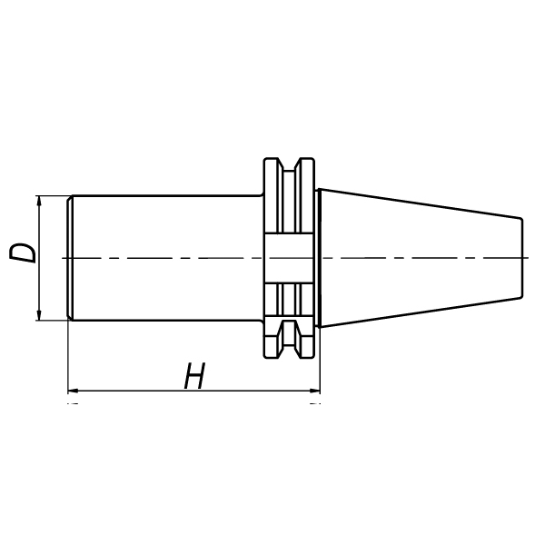 Оправка с конусом Морзе для фрез SK40xMK4x95 мм DIN69871