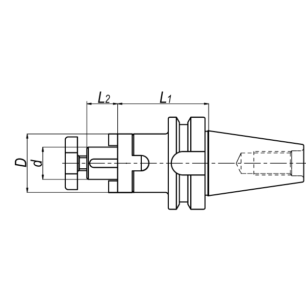 Оправка комбинированная BT50xd16x160 мм MAS403BT