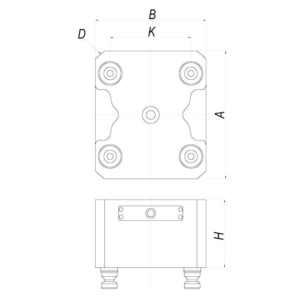 Плита базовая увеличенной высоты 96x80