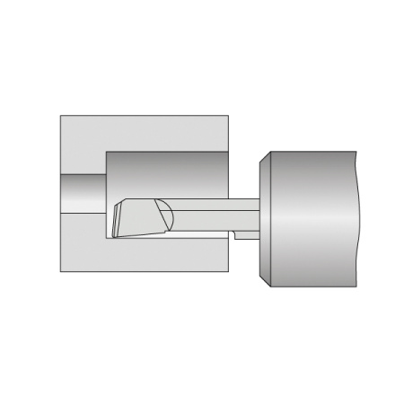 Мини-резец твердосплавный расточной 5x20x50 мм, R 0,2