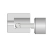 Мини-резец твердосплавный расточной 2x6x40 мм, R 0,1