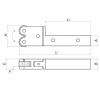Державка для накатки двухроликовая нейтральная 12x12x106-2x10/4