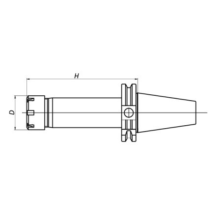 Патрон цанговый Mini SK50-ER25M-70 DIN69871