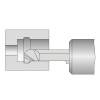 Мини-резец твердосплавный расточной 6x15x50 мм, R 0,2