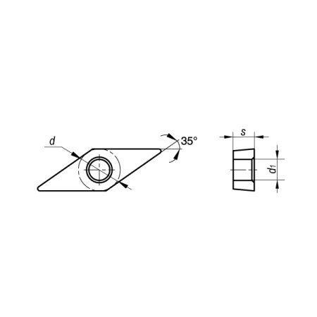Пластина токарная VCGT110302-ML UM10U
