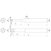 Фреза радиусная D12xR0,3x12x36x90x12 Z6 TiSiN-nano
