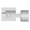 Мини-резец твердосплавный расточной 5x20x50 мм, R 0,2